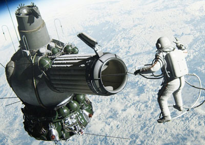 Выход Алексея Леонова в открытый космос 1965г.